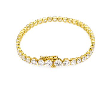 10K 10ct Lab Grown Diamond Tennis Bracelet