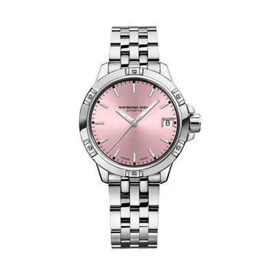 Raymond Weil - Tango Classic Ladies Quartz Pink Dial Steel Date Watch 30mm | Raymond Weil Watches Melbourne | Raymond Weil Watches Australia | H&H Jewellery