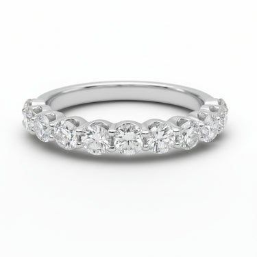 9KWG 9LGD 1.00CT EFVS Round Lab Grown Wedding Band Ring