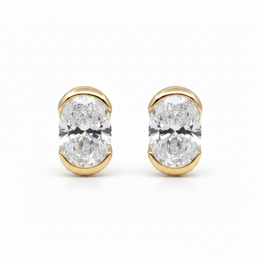 9KWG 2.00CT EF/VS 2 Lab Grown Diamond Stud Earring