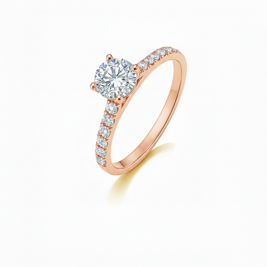 9K Gold Lab Grown Diamond Ring