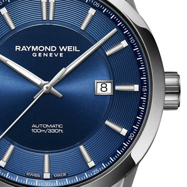 Raymond Weil - Freelancer Men's Automatic Blue Dial Stainless Steel Bracelet Watch | Raymond Weil Melbourne | Raymond Weil Australia | H&H Jewellery