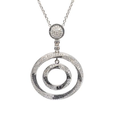 18k White Gold Diamond Pendant | Diamond Pendants & Necklaces Melbourne | Diamond Pendants & Necklaces Australia | H&H Jewellery