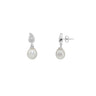 9K White Gold Freshwater Pearl and Diamond Stud Earring | Pearl Jewellery Australia | Pearl Jewellery Melbourne | Pearl Stud Earrings Australia | H&H Jewellery
