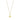 9K Yellow Gold Petal Flower Necklace