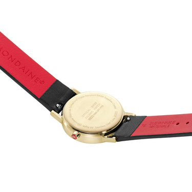 MONDAINE - Classic Black Vegan Grape Leather, 30 mm A658.30323.10SBBV