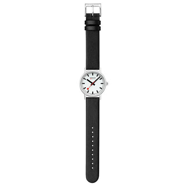 CLASSIC WHITE DL BLK LEA 36mm - A660.30314.11SBBV