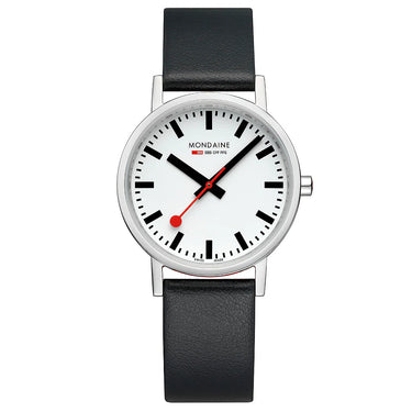 CLASSIC WHITE DL BLK LEA 36mm - A660.30314.11SBBV