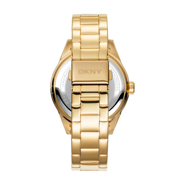 DKNY Nolita Multi Glitz Champagne Dial Stainless Steel Watch DK1L027M0045