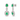 18K White Gold Emerald and Diamond Earrings - 20523831