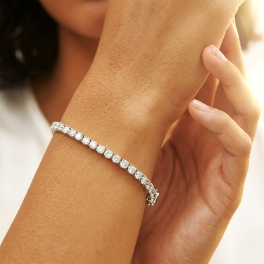 9KWG 3.00CT EV/VS Lab Grown Diamond Tennis Bracelet
