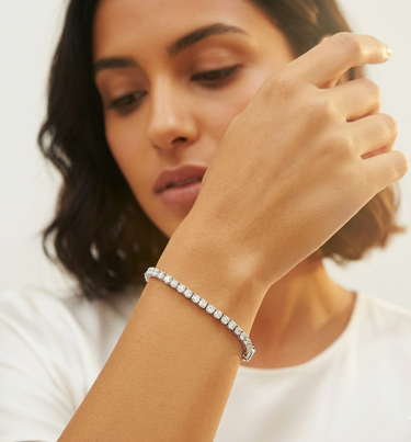 9KWG 3.00CT EV/VS Lab Grown Diamond Tennis Bracelet