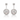 18K White Gold Mother of Pearl Drop Earring - 20342111