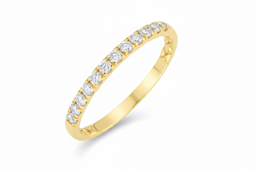 9K White Gold Tdw. 0.25ct Diamond Band Ring