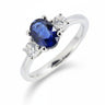 18K White Gold 1.16ct Sapphire and Diamond Ring | Diamond Rings Melbourne | Engagement Rings Melbourne | Wedding Rings Melbourne | H&H Jewellery