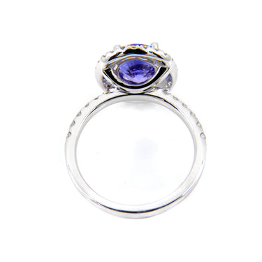 18K White Gold 1.84ct Tanzanite and Diamond Ring - 20752354