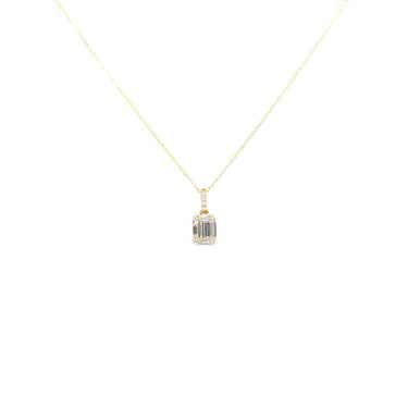 18K Yellow Gold Tdw. 0.37ct Diamond Pendant - 20738143
