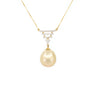 18K Yellow Gold South Sea Pearl and Diamond Necklace | Gold Diamond Necklace | Gold Cross Necklace Australia | Rose Gold Necklace | Gold Cross Necklace Melbourne | Gold Diamond Pendant Necklace | Gold Necklace For Women | H&H Jewellery 