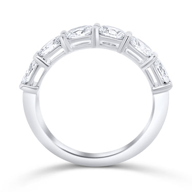 18K White Gold Tdw. 1.25ct Oval cut Lab-Grown Diamond Wedding Band Ring - 20732325