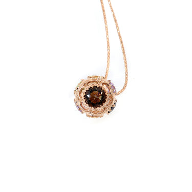 9K Rose Gold Multicolour Stone Pendant | Gold Diamond Necklace | Gold Cross Necklace Australia | Rose Gold Necklace | Gold Cross Necklace Melbourne | Gold Diamond Pendant Necklace | Gold Necklace For Women | H&H Jewellery 