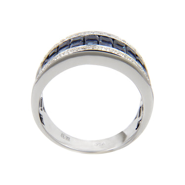 18K White Gold 2.53ct Sapphire and Diamond Ring| Sapphire Engagement Rings | Sapphire Jewellery Melbourne | Sapphire Jewellery Australia | Sapphire Wedding Rings | H&H Jewellery 