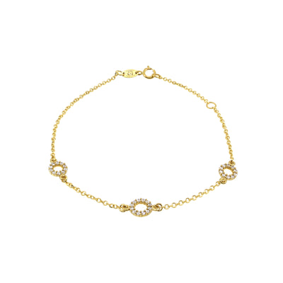 9K Gold Cubic Zirconia Bracelet | Diamond Bracelet Melbourne | Diamond Bracelet Australia | H&H Jewellery