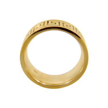 10K Yellow Gold Classic Greek Key Ring - 20738372