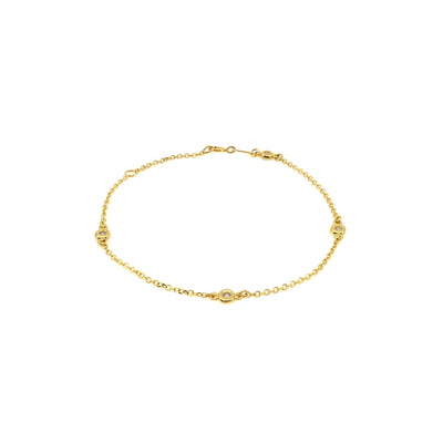 9K Gold Cubic Zirconia Bracelet | Gold Bracelet Melbourne | Gold Bracelet Australia | H&H Jewellery