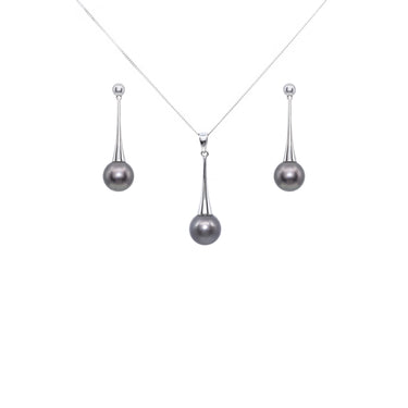18K White Gold Tahitian Pearl Pendant | Pearl Jewellery Australia | Pearl Jewellery Melbourne | Pearl Necklace Australia | H&H Jewellery