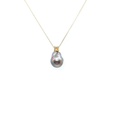 18K Yellow Gold Tahitian Baroque Pearl Necklace | Pearl Jewellery Australia | Pearl Jewellery Melbourne | Pearl Necklace Australia | H&H Jewellery