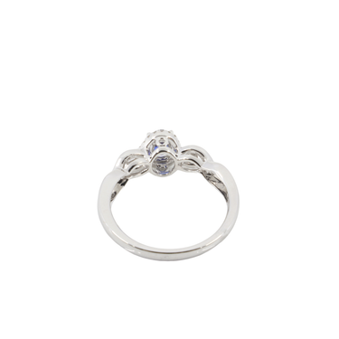 18K White Gold 0.60ct Sapphire and Diamond Ring | Sapphire Engagement Rings | Sapphire Jewellery Melbourne | Sapphire Jewellery Australia | Sapphire Wedding Rings | H&H Jewellery 