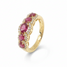 18K yellow Gold Ruby and Diamond Ring | Diamond Rings Melbourne | Engagement Rings Melbourne | Wedding Rings Melbourne | H&H Jewellery
