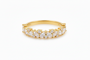 18K White Gold Tdw. 0.62ct  Diamond Ring