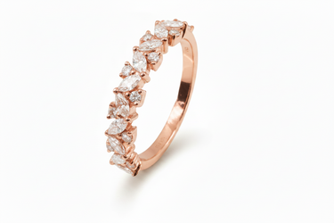 18K White Gold Tdw. 0.62ct  Diamond Ring