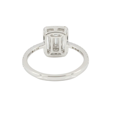 18K White Gold Tdw. 0.48ct Diamond Ring - 20752651