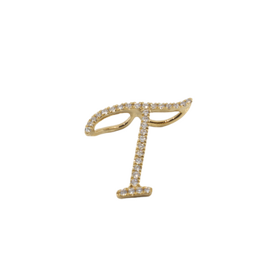 18K Yellow Gold Diamond 'A' Initial Pendant  | Gold & Diamond Initial Pendants Melbourne | Gold & Diamond Initial Pendants Australia | H&H Jewellery 