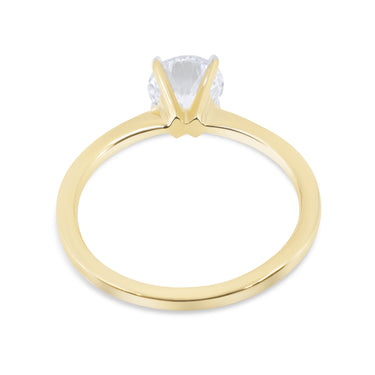 18K Gold Round 1.00ct Lab-Grown Diamond Engagement Ring