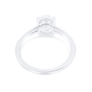 14K Gold Oval Cut 1.50ct Lab-Grown Diamond Engagement Ring