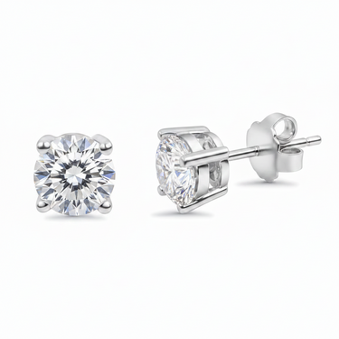 10K Gold Tdw: 3.05CT Lab-Grown Diamond Stud Earring