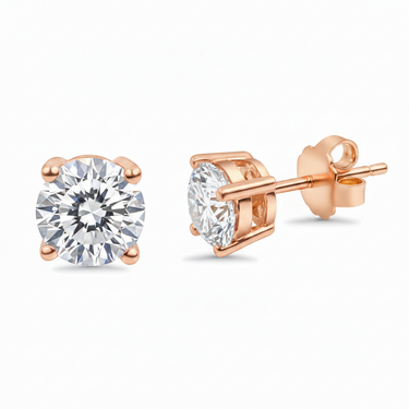 10K Gold Tdw: 3.05CT Lab-Grown Diamond Stud Earring