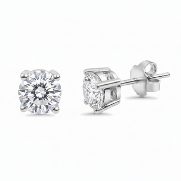 10K Gold Tdw: 2.07CT Lab-Grown Diamond Stud Earring