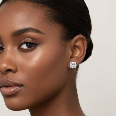 18K Gold Tdw: 3.00ct Lab-Grown Diamond Stud Earring