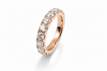 18K Yellow Gold Tdw. 1.65ct Diamond Band Ring