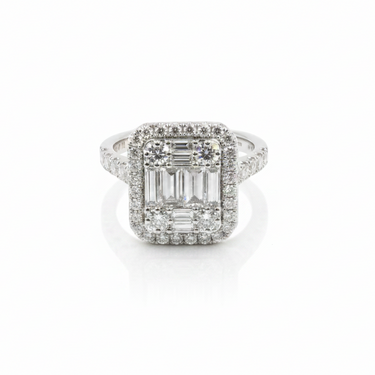 18K White Gold Tdw. 1.52ct Diamond Ring | Diamond Rings Melbourne | Engagement Rings Melbourne | Wedding Rings Melbourne | H&H Jewellery