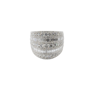 18K White Gold Tdw. 3.10ct Diamond Ring - 20756864