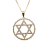 18K Yellow Gold Tdw. 0.88ct Diamond Star of David Pendant |  Gold Diamond Necklace | Gold Cross Necklace Australia | Rose Gold Necklace | Gold Cross Necklace Melbourne | Gold Diamond Pendant Necklace | Gold Necklace For Women | H&H Jewellery 