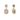 18K Yellow Gold Tdw. 2.60ct Diamond Earring - 20759940