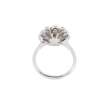 18K White Gold Citrine and Morganite Ring. -20764807