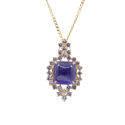 9K Yellow Gold Tanzanite Pendant |  Gold Diamond Necklace | Gold Cross Necklace Australia | Rose Gold Necklace | Gold Cross Necklace Melbourne | Gold Diamond Pendant Necklace | Gold Necklace For Women | H&H Jewellery 