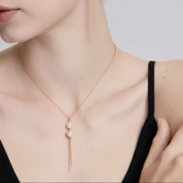 18K Rose Gold South Sea Pearl Necklace - 20786427